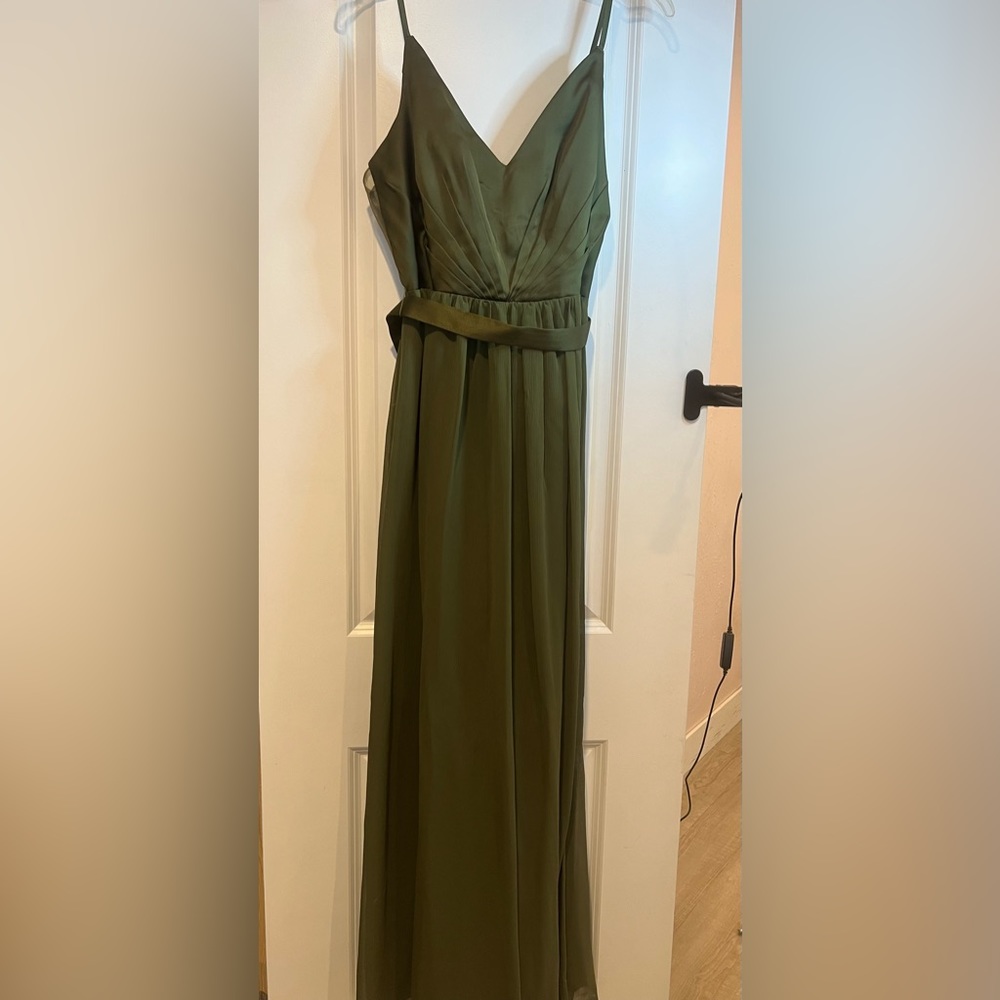 Davids Bridal - Sage green bridesmaid dress